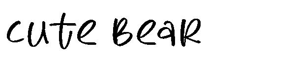 cute bear字体