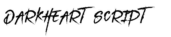 DarkHeart Script字体