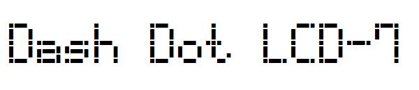 Dash Dot LCD-7字体