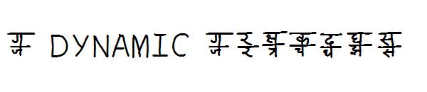 d DYNAMIC doubles字体
