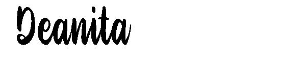 Deanita字体