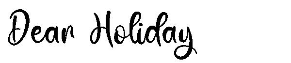 Dear Holiday字体