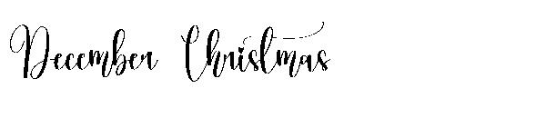 December Christmas字体