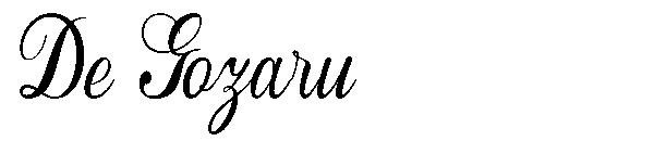 De Gozaru字体