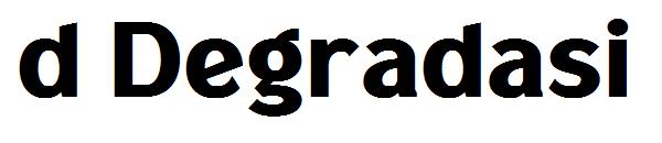 d Degradasi字体