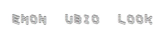 Demon Cubic Block字体