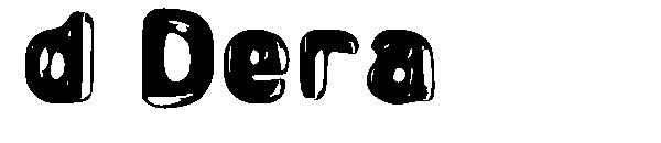 d Dera字体