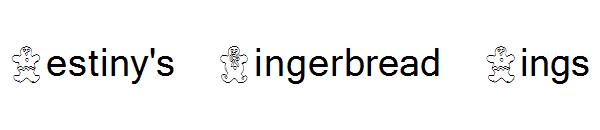 Destiny's Gingerbread Dings字体