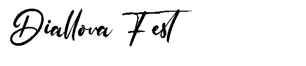 Diallova Fest字体