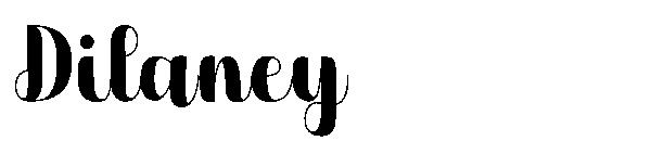 Dilaney字体