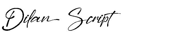 Dilan Script字体