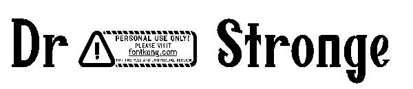Dr . Stronge字体