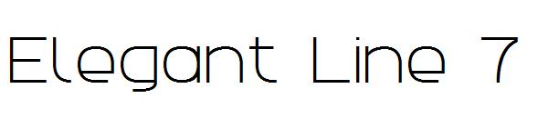 Elegant Line 7字体