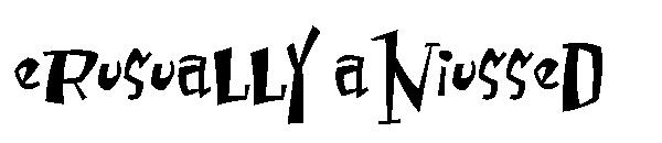 Erusually aniussed字体