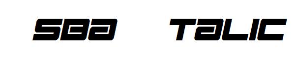 Esba - Italic字体