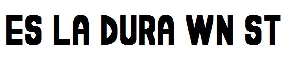 Es la dura wn St字体