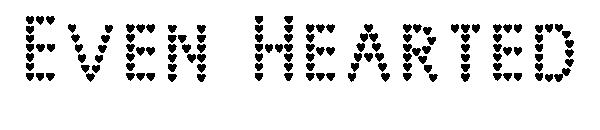 Even Hearted字体
