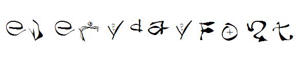 everydayFont字体