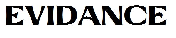 Evidance字体