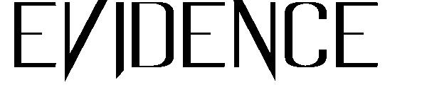 Evidence字体