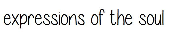 expressions of the soul字体