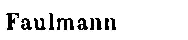 Faulmann字体