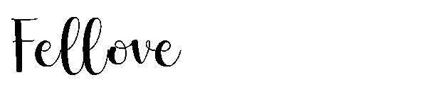 Fellove字体