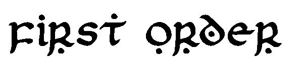 First Order字体