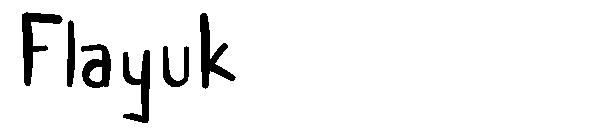 Flayuk字体