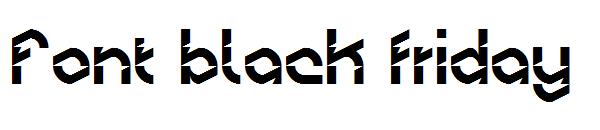 Font black friday字体