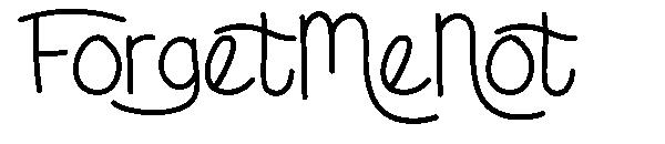 ForgetMeNot字体