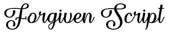 Forgiven Script字体