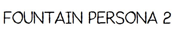 Fountain Persona 2字体