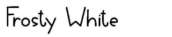 Frosty White字体