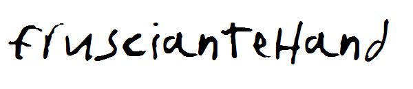 fruscianteHand字体