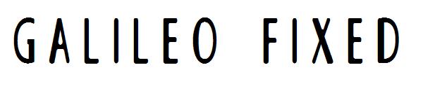 GALILEO FIXED字体