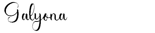 Galyona字体