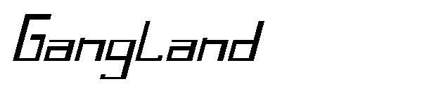 Gangland字体