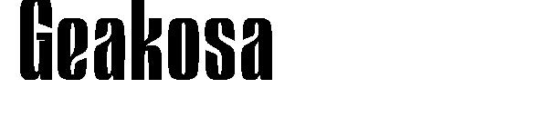 Geakosa字体