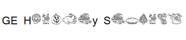GE Holiday Sampler字体