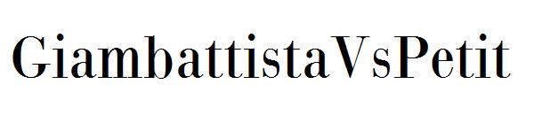 GiambattistaVsPetit字体