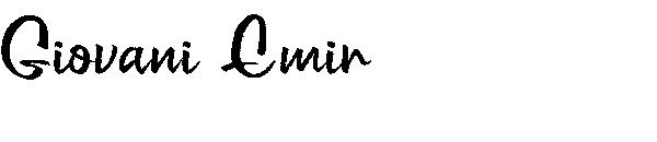 Giovani Emir字体