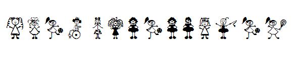 Girl Characters字体