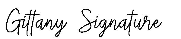 Gittany Signature字体