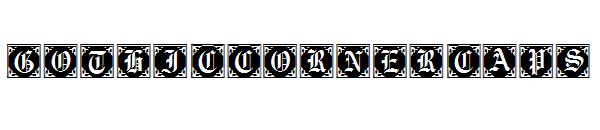 GothicCornerCaps字体