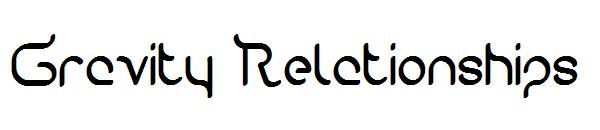 Gravity Relationships字体