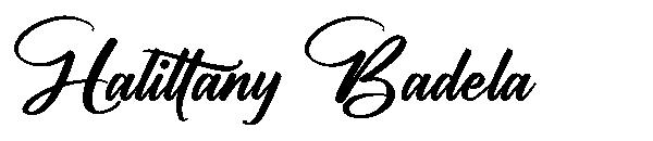 Halittany Badela字体