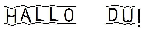 Hallo du!字体