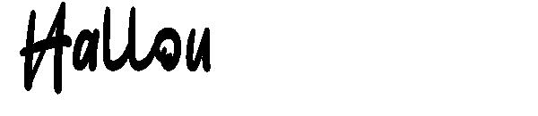 Hallou字体