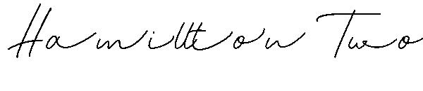 Hamillton Two字体
